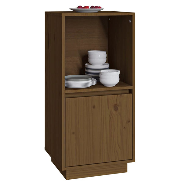 Sideboard Honigbraun Kiefer Massivholz 38x80 cm