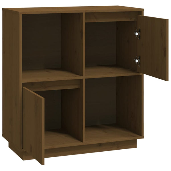 Honigbraunes Kiefer Massivholz Sideboard 74 cm