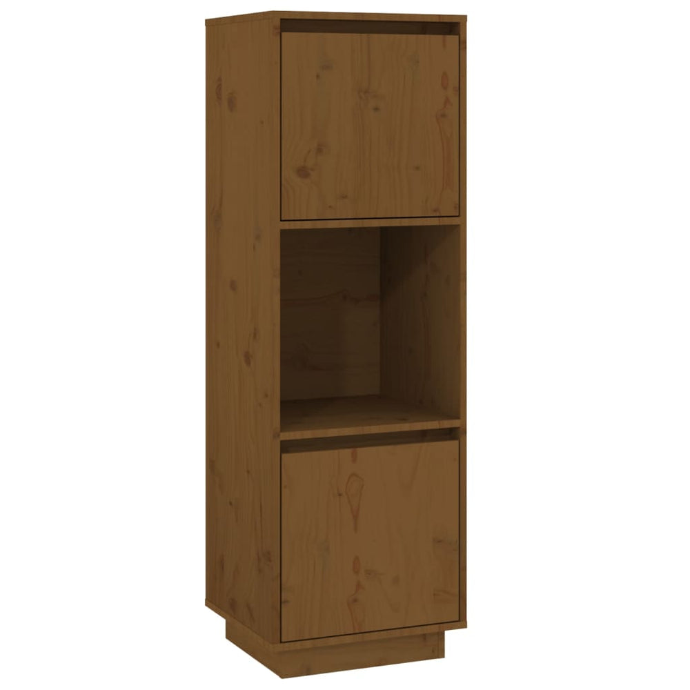 Highboard Honigbraun Kiefer Massivholz