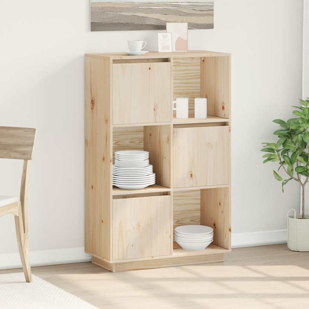 Highboard Kiefer Massivholz 74x35x117 cm