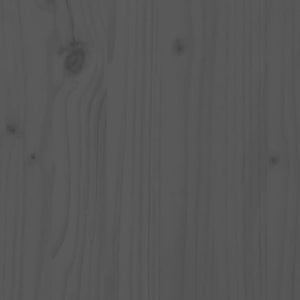 Graues Highboard 110,5 cm Kiefer Massivholz