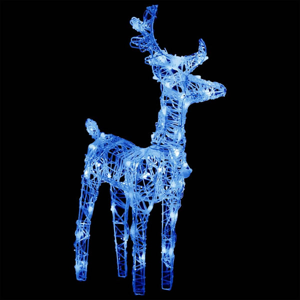 vidaXL LED Reindeer 2 pcs. Blue 80 LEDs Acrylic