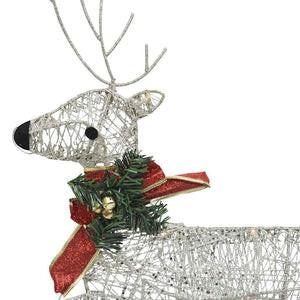 vidaXL LED Reindeer 2 pcs. Gold 40 LEDs