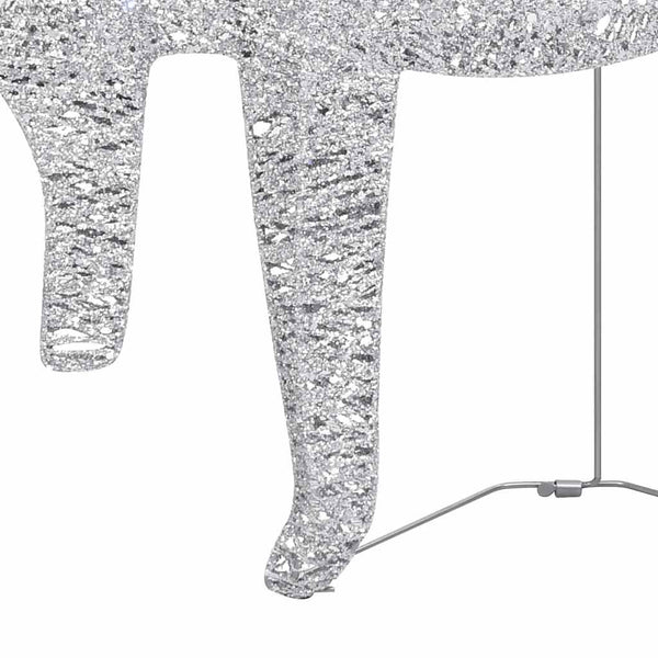 vidaXL LED Reindeer 2 pcs. Silver 40 LEDs