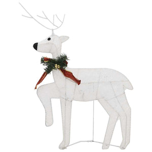 vidaXL LED Reindeer 2 pcs White 40 LEDs
