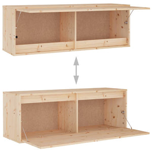 vidaXL TV Cabinets 2 pcs. Solid Pine Wood