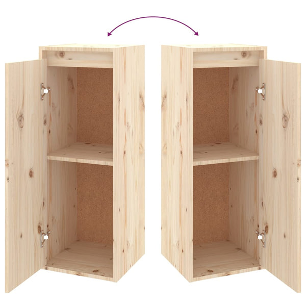 vidaXL TV Cabinets 2 pcs. Solid Pine Wood