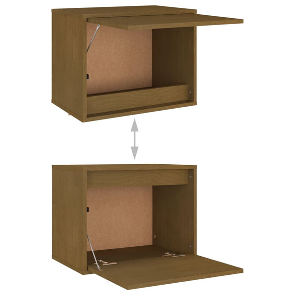 vidaXL TV Cabinets 3 pcs Honey Brown Solid Pine Wood