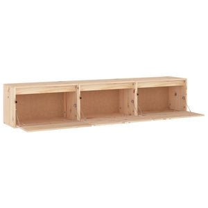 vidaXL TV Cabinets 3 pcs Solid Pine Wood