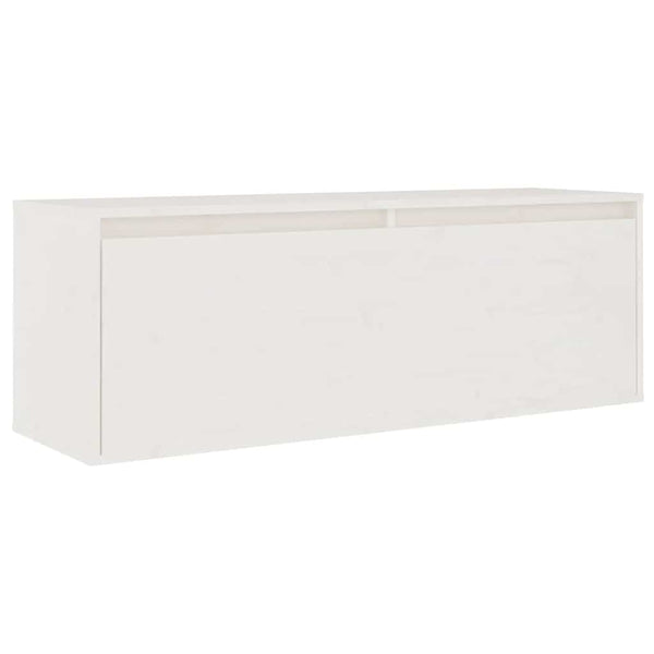 vidaXL 3-Piece TV Cabinet Set White Solid Pine Wood