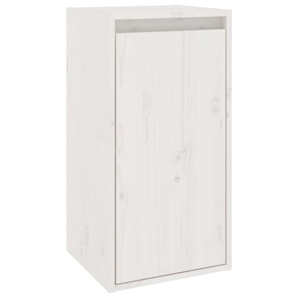 vidaXL TV Cabinets 3 pcs White Solid Pine Wood