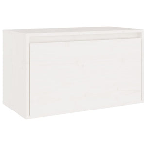 vidaXL TV Cabinets 3 pcs White Solid Pine Wood