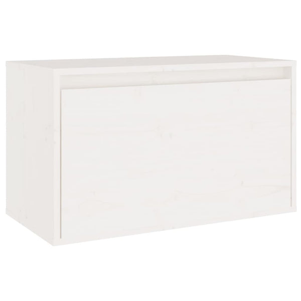 vidaXL TV Cabinets 3 pcs White Solid Pine Wood