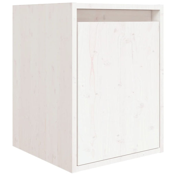 vidaXL TV Cabinets 3 pcs White Solid Pine Wood