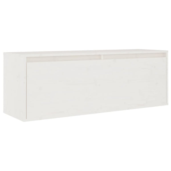 vidaXL TV Cabinets 4 pcs White Solid Pine Wood