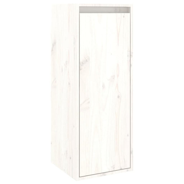 vidaXL TV Cabinets 4 pcs White Solid Pine Wood