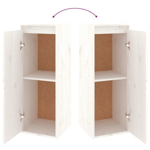 vidaXL TV Cabinets 4 pcs White Solid Pine Wood