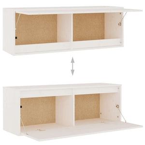 vidaXL TV Cabinets 6 pcs White Solid Pine Wood