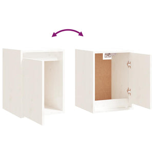 vidaXL TV Cabinets 6 pcs White Solid Pine Wood