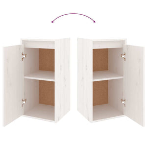 vidaXL TV Cabinets 6 pcs White Solid Pine Wood