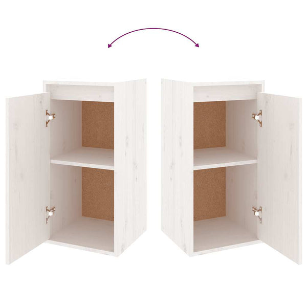 vidaXL TV Cabinets 6 pcs White Solid Pine Wood