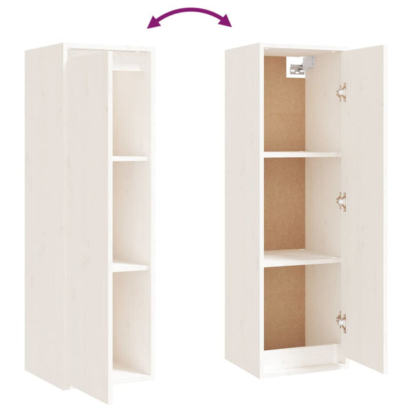vidaXL TV Cabinets 8 pcs White Solid Pine Wood