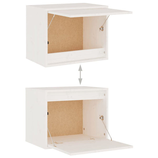 vidaXL TV Cabinets 7 pcs White Solid Pine Wood