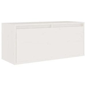 vidaXL TV Cabinets 4 pcs White Solid Pine Wood
