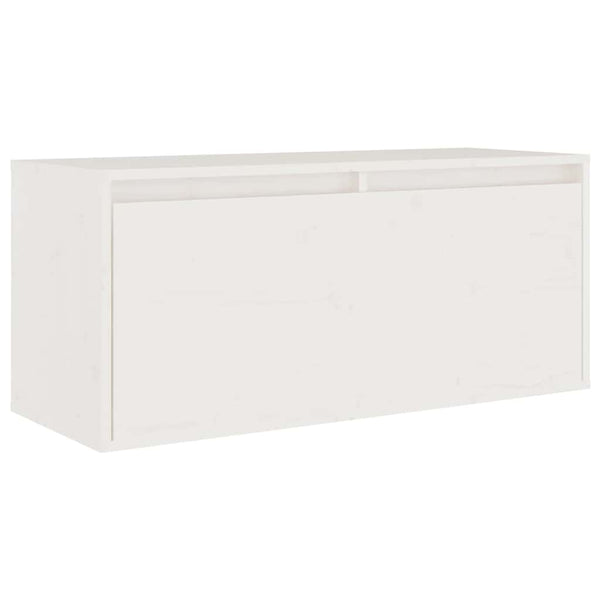 vidaXL TV Cabinets 4 pcs White Solid Pine Wood