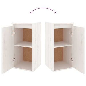 vidaXL TV Cabinets 4 pcs White Solid Pine Wood