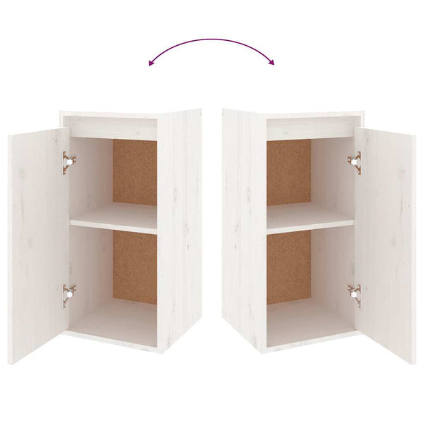 vidaXL TV Cabinets 4 pcs White Solid Pine Wood