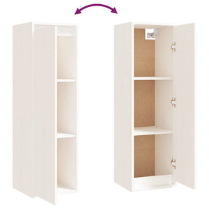 vidaXL TV Cabinets 4 pcs White Solid Pine Wood