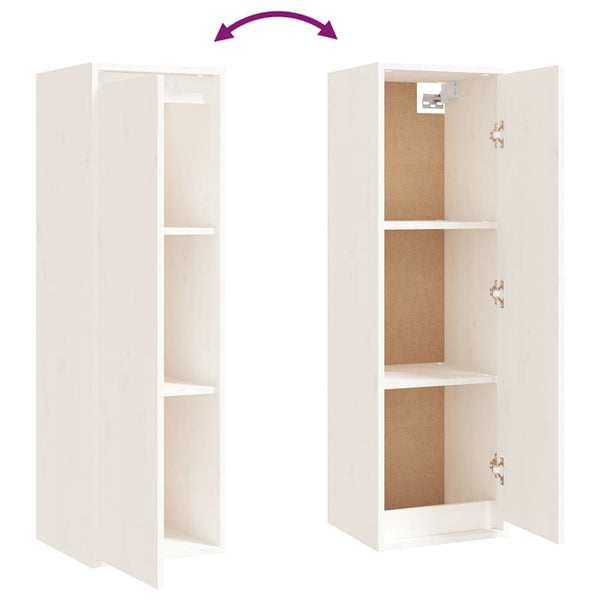 vidaXL TV Cabinets 4 pcs White Solid Pine Wood