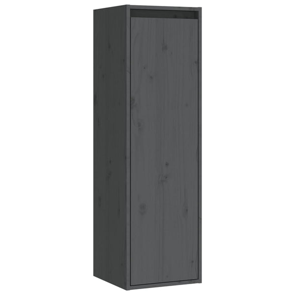 vidaXL TV Cabinets 4 pcs. Grey Solid Pine Wood