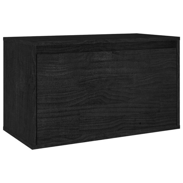 vidaXL TV Cabinets 6 pcs Black Solid Pine Wood
