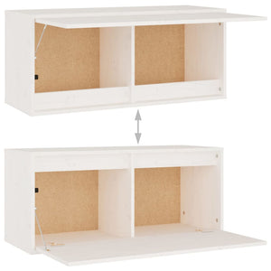 vidaXL TV Cabinets 5 pcs White Solid Pine Wood