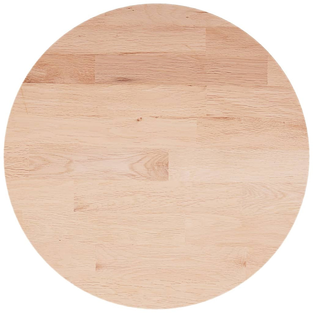 vidaXL Round Tabletop Ø40x1.5 cm Untreated Solid Oak Wood