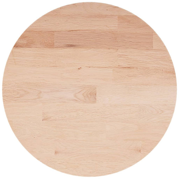 vidaXL Round Tabletop Ø40x1.5 cm Untreated Solid Oak Wood