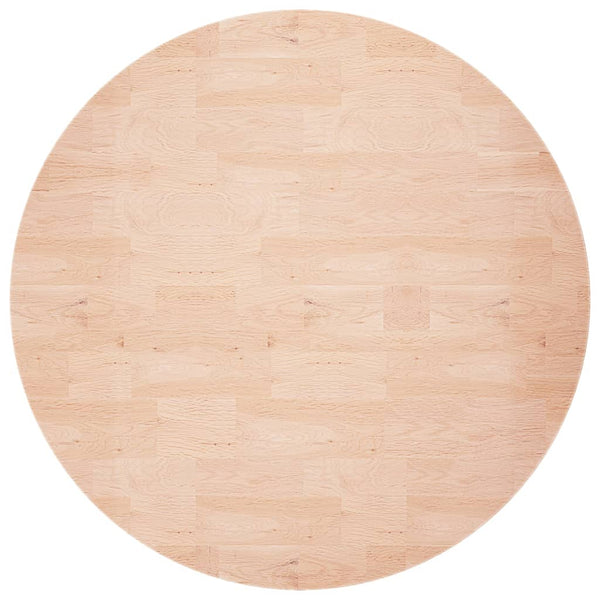 vidaXL Round Tabletop Ø60x1.5 cm Untreated Solid Oak Wood