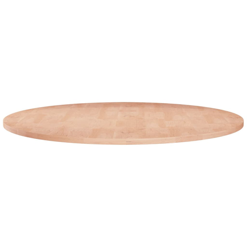 vidaXL Round Tabletop Ø70x1.5 cm Untreated Solid Oak Wood
