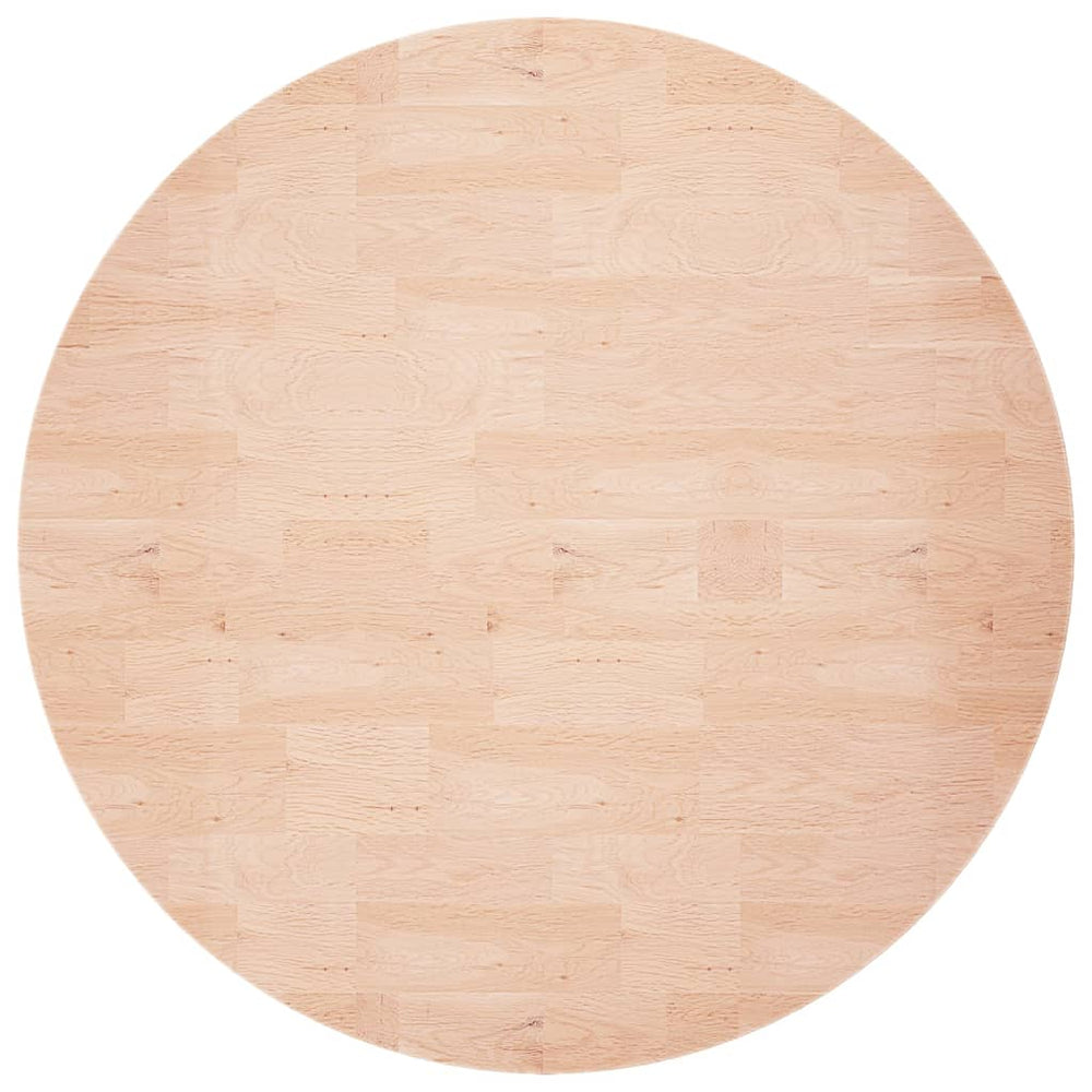 vidaXL Round Tabletop Ø70x1.5 cm Untreated Solid Oak Wood
