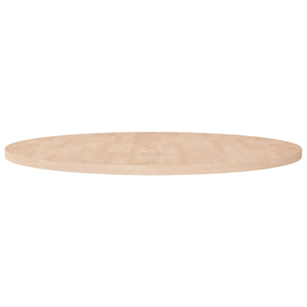 vidaXL Round Table Top Ø90x2.5 cm Untreated Solid Oak Wood