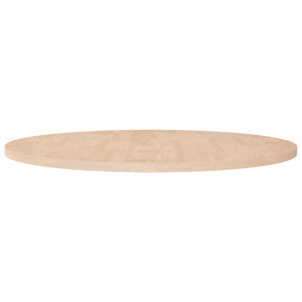 vidaXL Round Table Top Ø90x2.5 cm Untreated Solid Oak Wood
