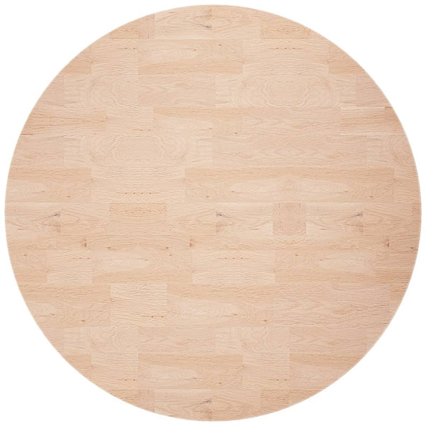 vidaXL Round Tabletop Ø60x4 cm Untreated Solid Oak Wood