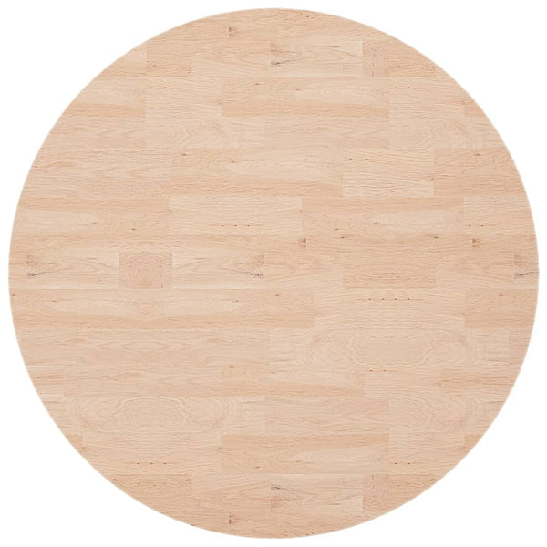 Runde Tischplatte Ø90cm Eiche Massivholz