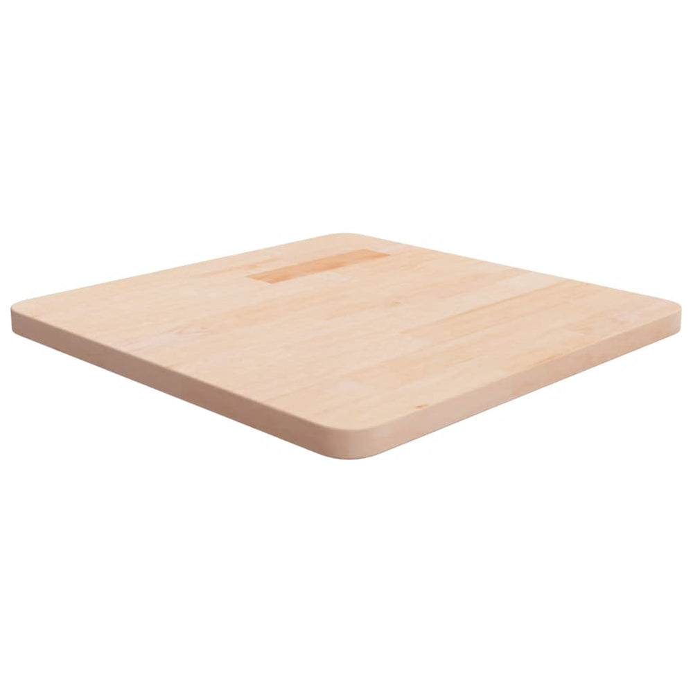 vidaXL Tabletop Square 50x50x2.5 cm Untreated Oak Wood