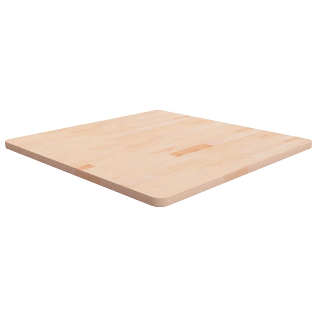 vidaXL Tabletop Square 80x80x2.5 cm Oak Wood Untreated
