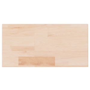 vidaXL Shelf Board 40x20x2.5 cm Untreated Solid Oak Wood