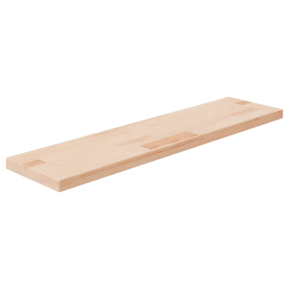 vidaXL Shelf 80x20x2.5 cm Untreated Solid Oak Wood