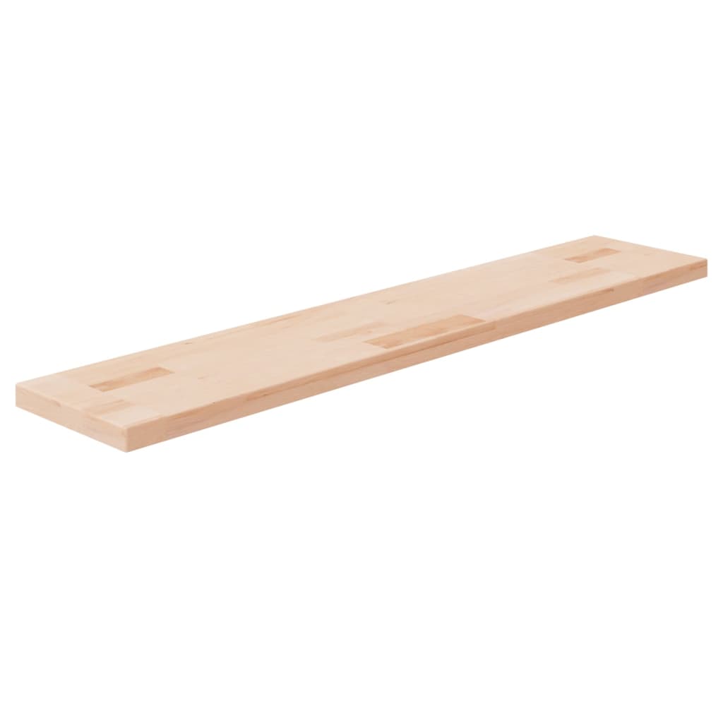 vidaXL Shelf Board 100x20x2.5 cm Untreated Solid Oak Wood